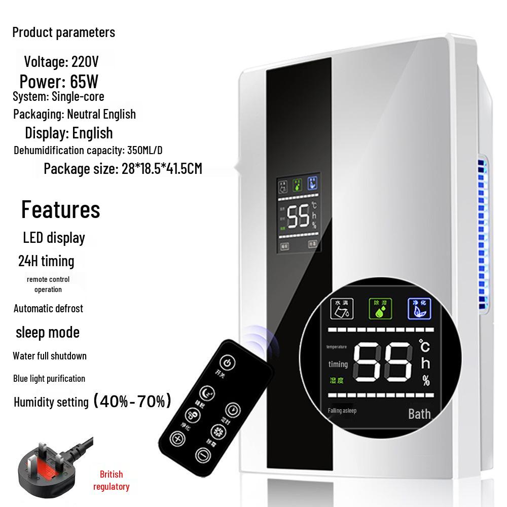 Dezumidificator Silențios de Mare Putere și Eficiență Energetică pentru Casă și Subsol