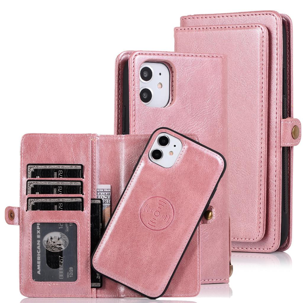 Suitable For IPhone 13 Pro Multifunctional Phone Case 14 Promax Wallet Protective Case 12 Card Insertion