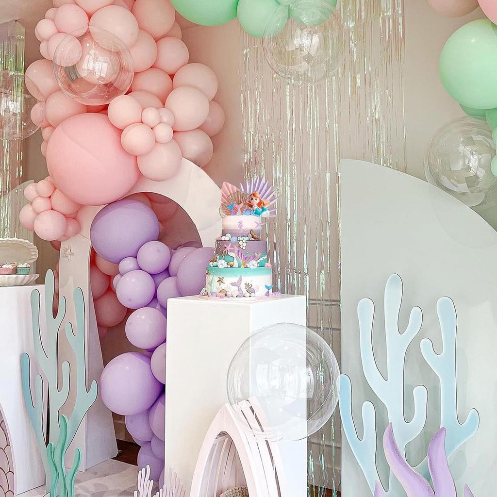 Mermaid Cake Toppers Under the Sea Mermaid Tail Cake Decorations for Birthday Baby Shower Party Supplies