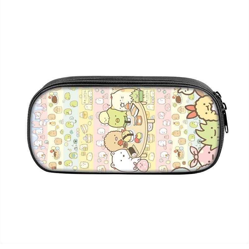 Sumikkogurashi Character Pencil Case With Large Capacity Nylon Storage Bag For Students