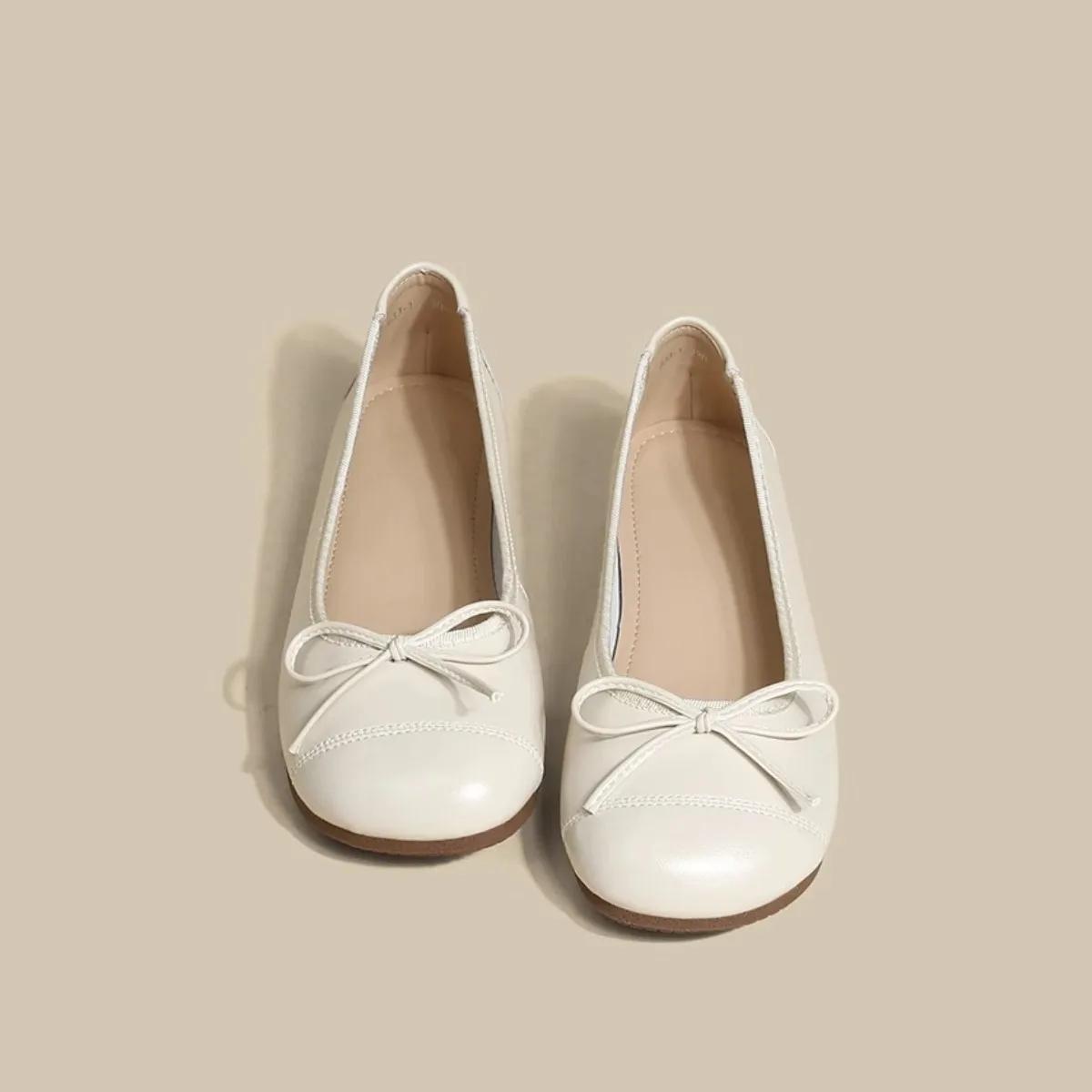 

Модные туфли-бабочки на плоской подошве Весна и осень Новые женские туфли с квадратным носком Легкие балетки с неглубоким носком Нежные туфли Мэри Джейн 38