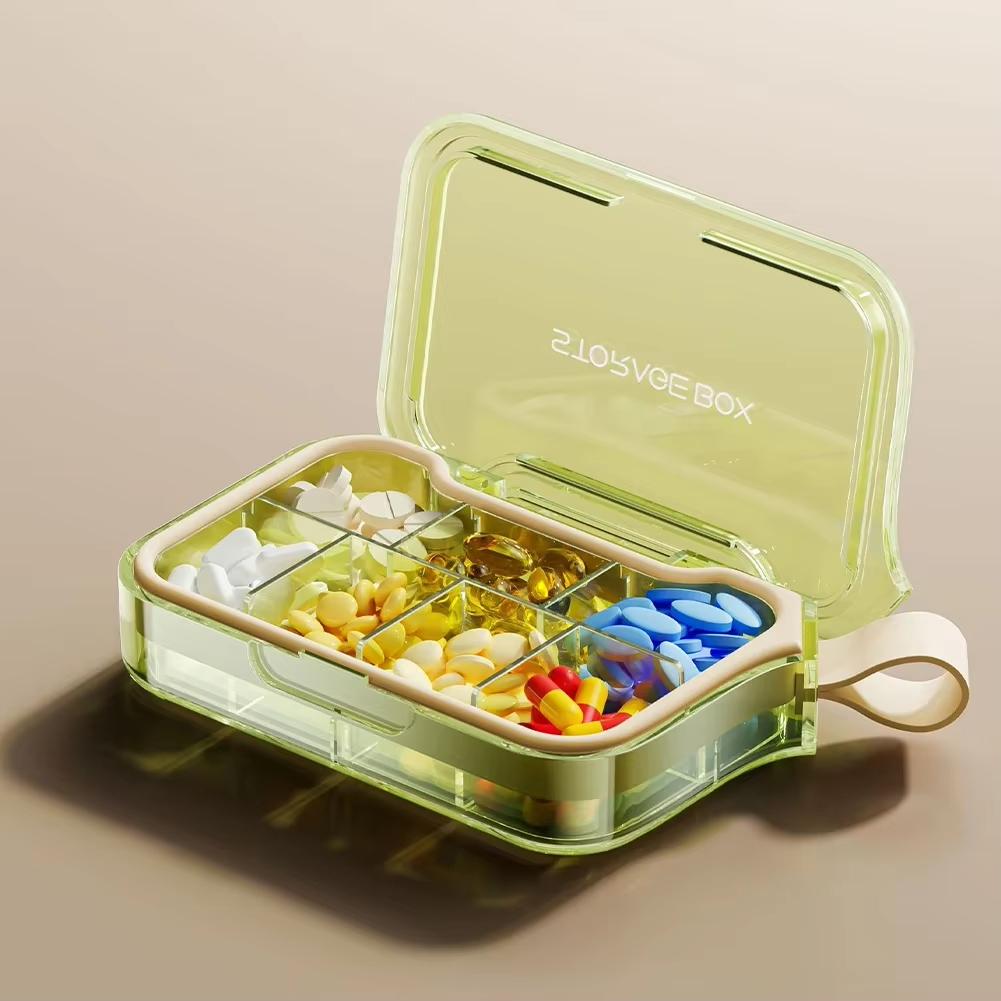 Mini Pill Case Waterproof Airtight Pill Container For Daily Use Travel Sealed Pill Box For Pocket Purse Medication