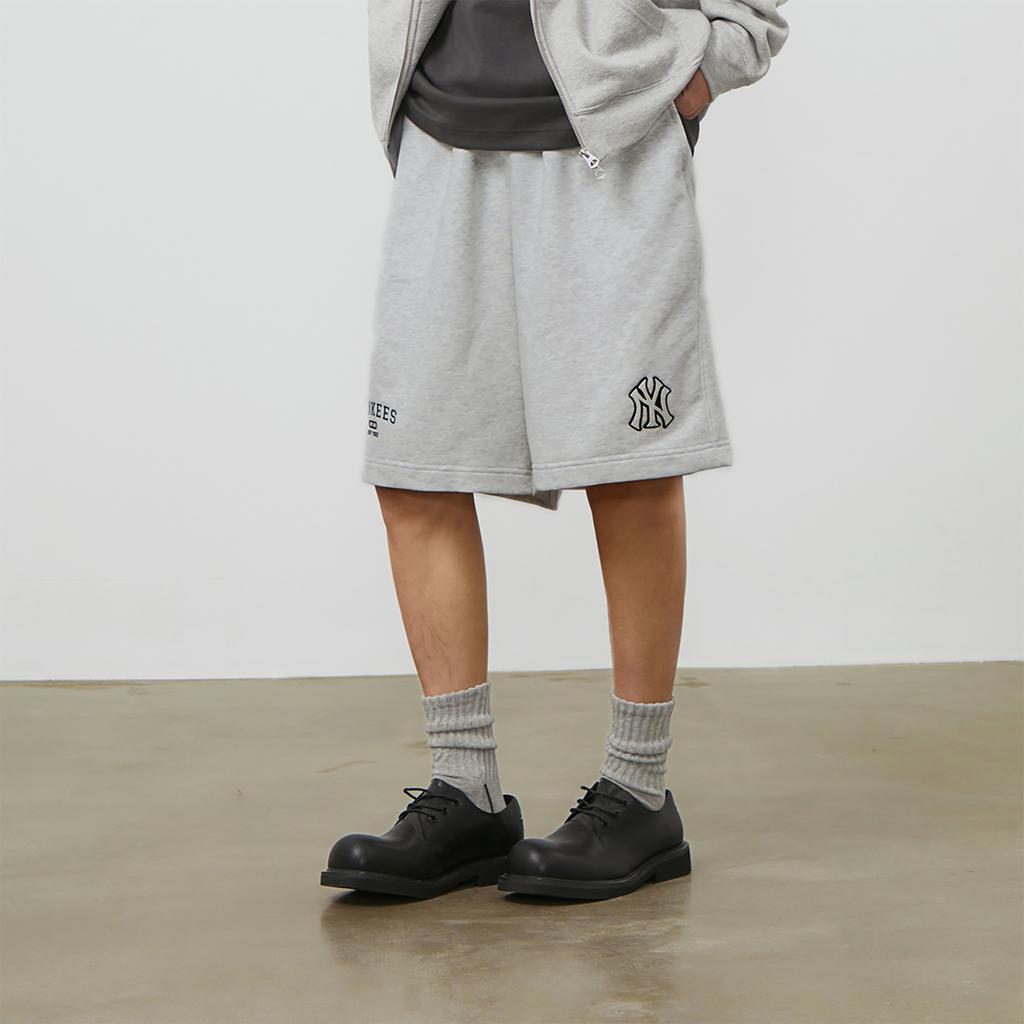 New MLB Casual Shorts Unisex Light Heather Gray 3ASPV0143-50MGL