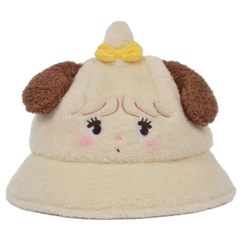 Polyester Fiber Cone Top Style No Brim Winter Fisherman Hat For Women