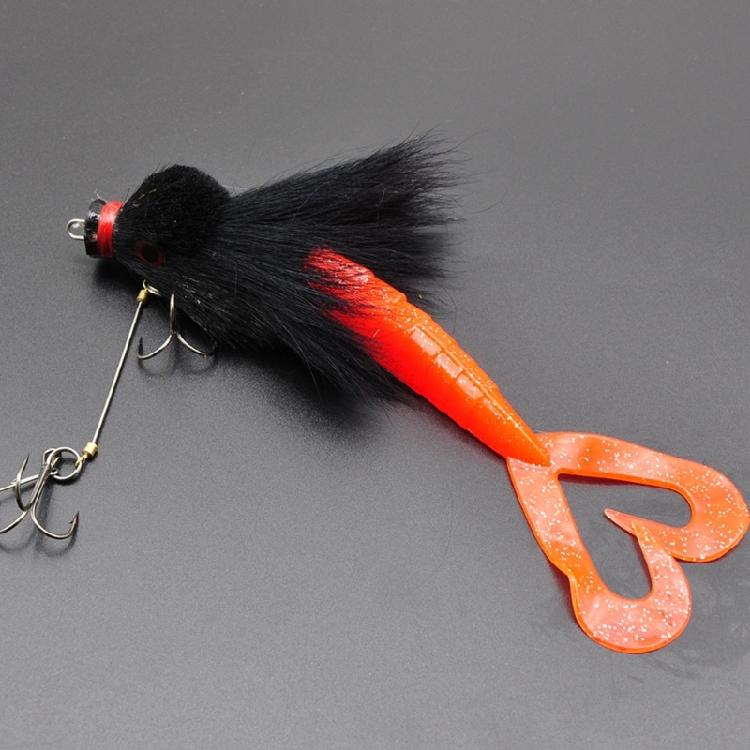 Tear Resistant Fishing Baits Realistic Appearance Soft Lures with Furry Exterior Strong Construction For Extended Use