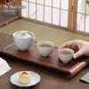 Nanshan Portable Ceramic Gongfu Tea Set - 1 Pot, 2 Cups