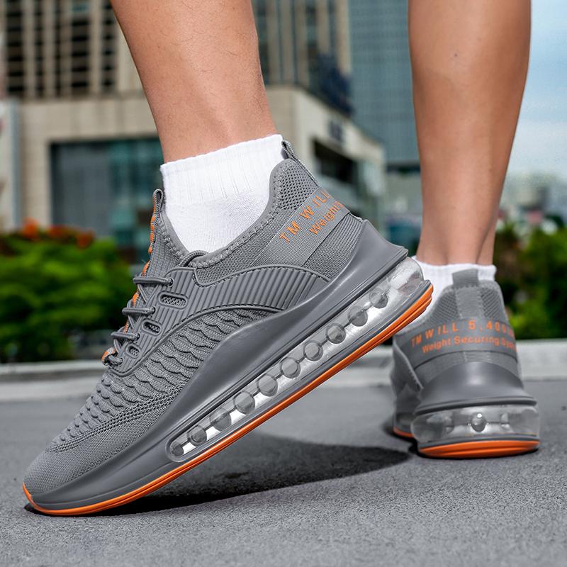 Men's Air Cushion Race Running Shoes Four Seasons Breathable Lightweight casual Sports Shoes Student Outdoor Speed Running Shoes