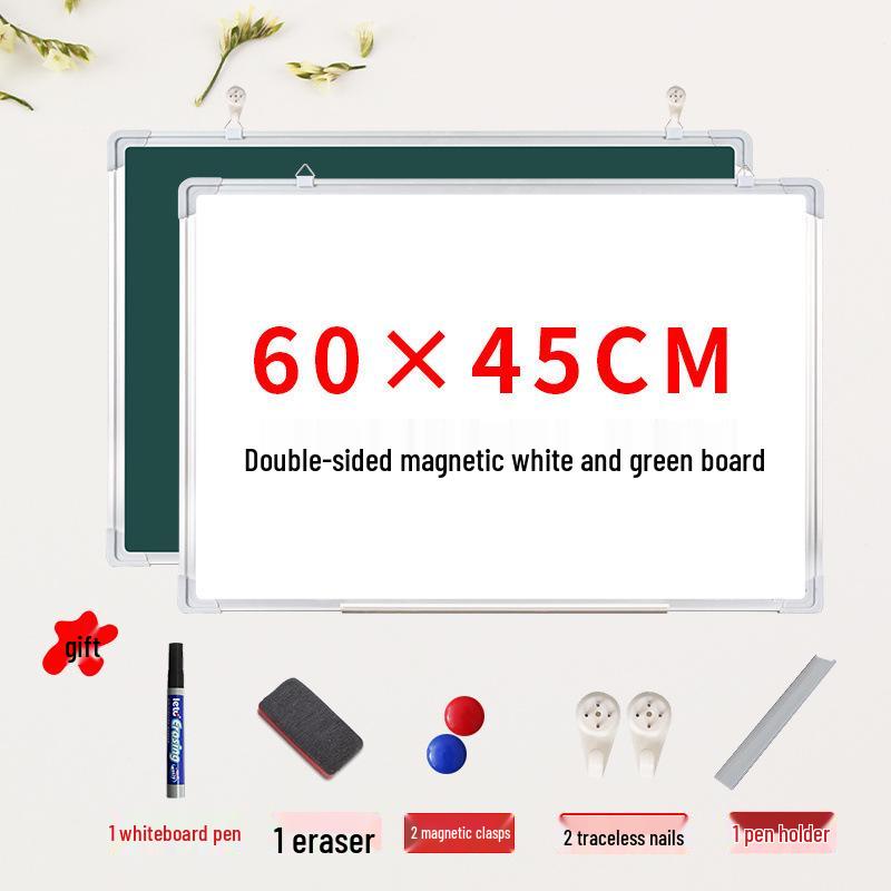 Mobiel Dubbelzijdig Magnetisch Whiteboard & Krijtbord met Standaard - Ideaal voor Thuis, Kantoor of Klaslokaal