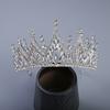 Korean Simple Silver-plated Diamond White Rhinestone Crown Independently Packaged Luxury Women's Crown Pearl Bridal Crown