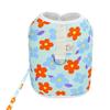 Breathable Towable Flexible Anti-bite Button Closure Dress Up Cotton Flower Print Dog Leash Pet