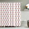 Vibrant Diamond Pattern Shower Curtainbrighten Up Your Bathroom With A Pop Of Color! Decorate Your Space In Style With Our Eye-C