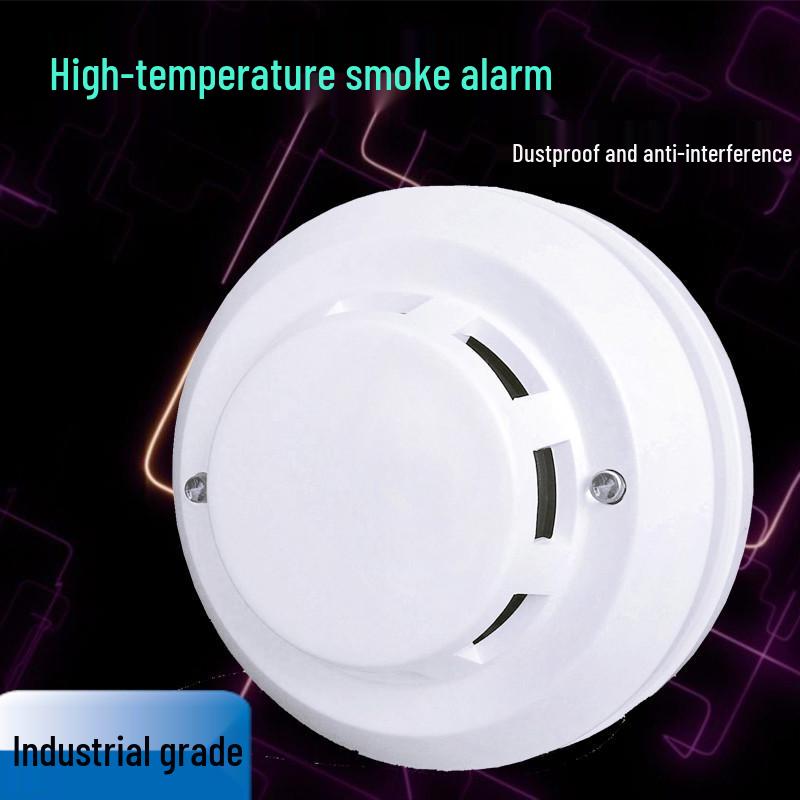 High-Temperature Industrial Smoke Detector with Wired Switch Output Fire Alarm Regular