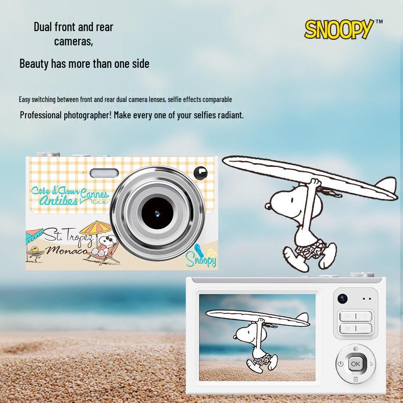 SNOOPY 4K Dual-Camera Entry-Level Mirrorless Camera for Students & Travel Vlogs
