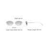 Dior Solid Design Oval Sunglasses Women sunglasses Silver DCANR1UXR
