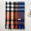 Clearance literary plaid scarf women's winter new Korean version imitation cashmere thickened student couple shawl scarf