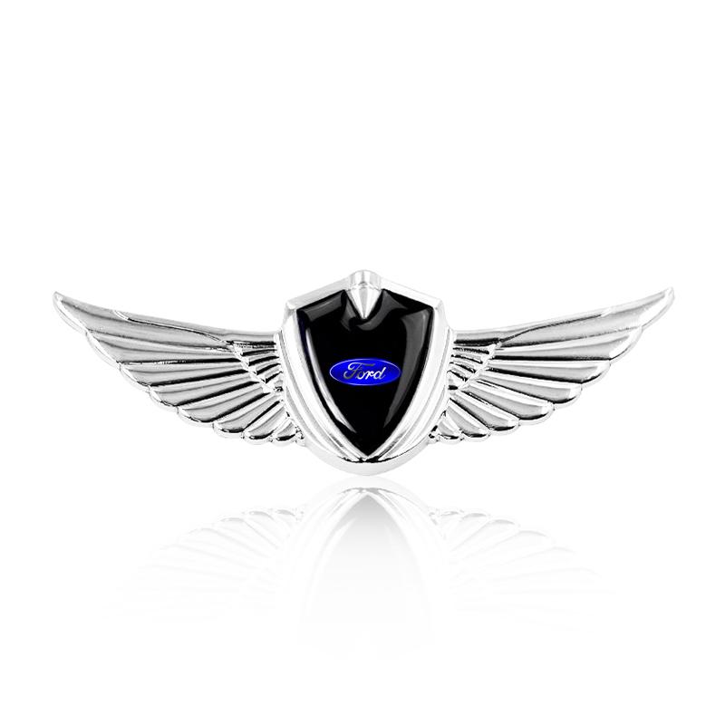 3D Metal Styling Car Wings Side Mark Stickers Decor Accessories For Ford Focus Mondeo Kuga Fiesta MK7 Escort Explorer Edge 2 4