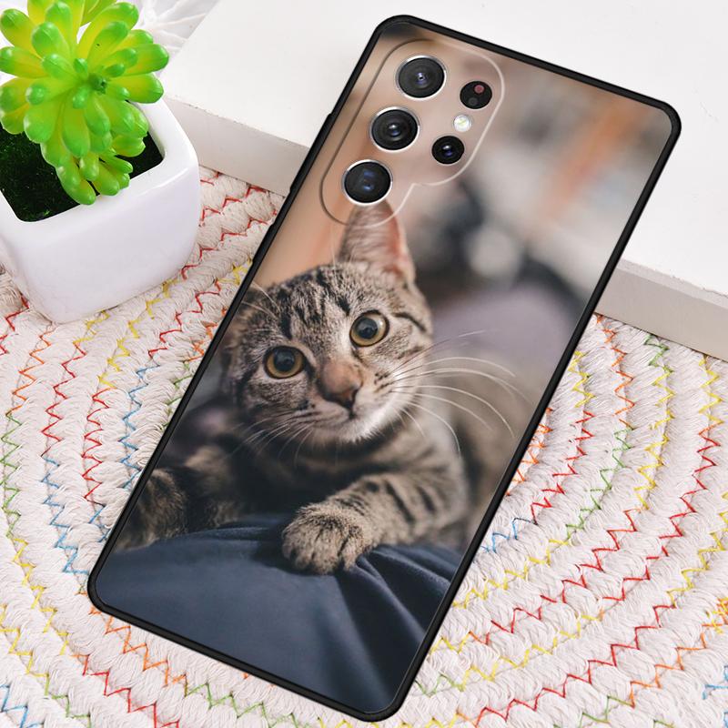 Cute Cat Animal Phone Case for Samsung Galaxy Note 10 Pro S26 Ultra S23 S24 FE S25 S21 S22 PLUS Shockproof Cove