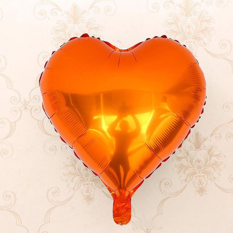 Wedding Valentine's Day Birthday Party Supplies Decoration Globos 18inch Color Balloons Love Red Heart Aluminum Foil Balloons