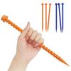 6 Stück 26,6 cm Einschraub-Zelthering, robust, multifunktional, für den Außenbereich, Garten, Hof, Camping, Plane, Baldachin, winddicht, Erdspieß, Kunststoff-Zelthering