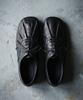 Firenze Atelier [Vibram] Shirring Detail Unisex Casual Derby 8800 [Sheep Black]