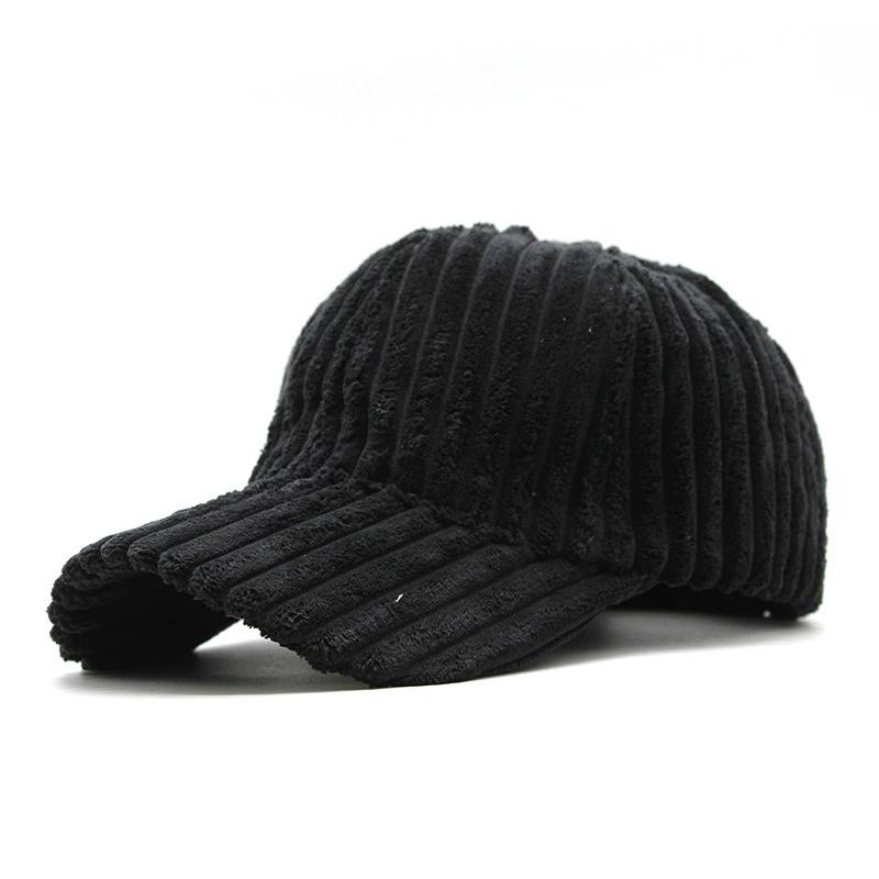 Men'S And Women'S Winter Korean Style Trendy Baseball Cap Warm Corduroy Fashionable Casual Couple'S Versatile Peaked Cap