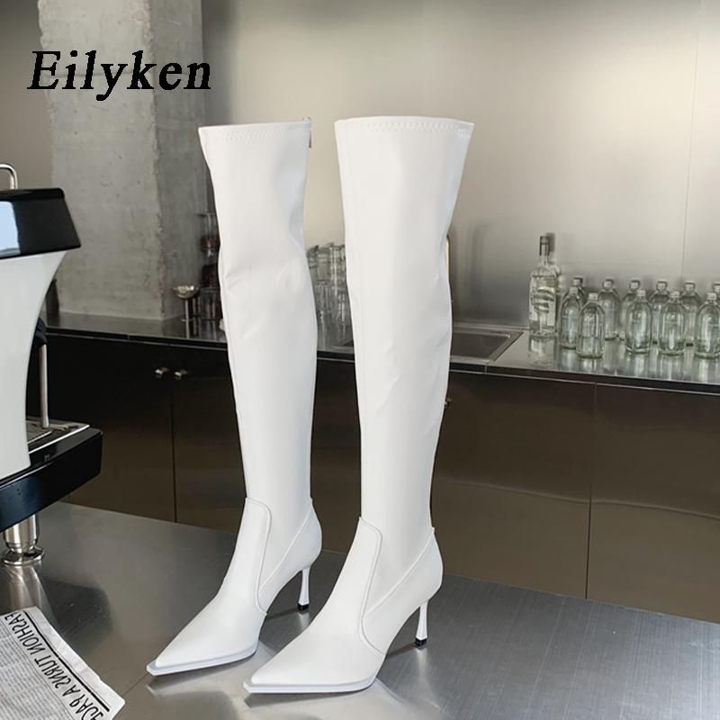 Fashion Eilyken Sexy Super High Heels Over The Knee Boots Women Ladies Spring Autumn Thigh High Long Party Shoes Botas De Mujer