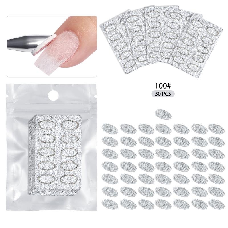 

5/10Sheet Nail Cuticle Pusher Self-Adhesive Sand 100#180#240# Flake File Trimming Nails Pre Polishing Sandpaper Set Manicuretool