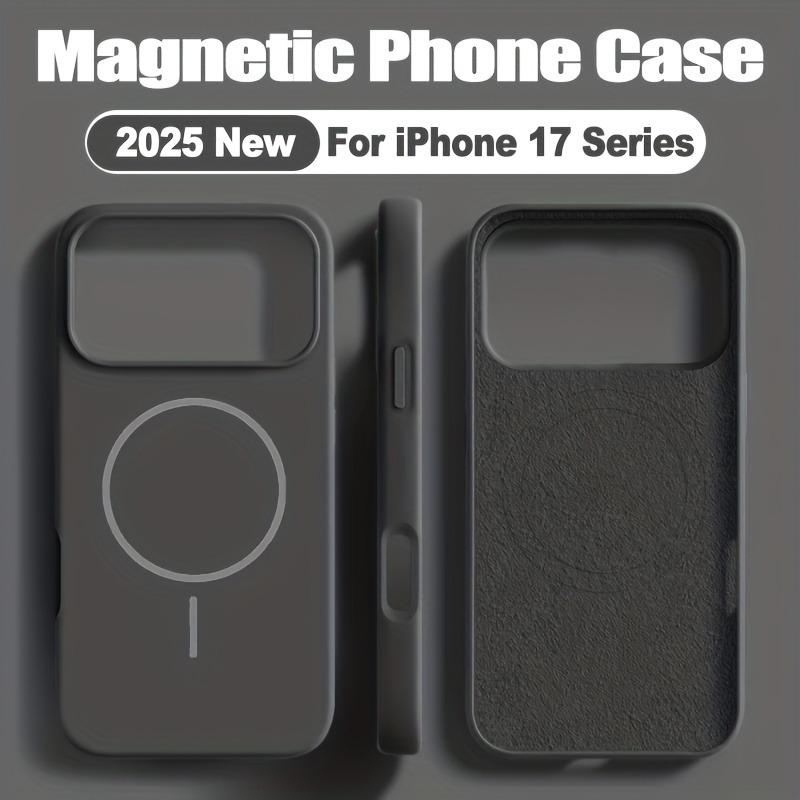 Silicone Liquido Per Custodia Magsafe Per iPhone 17 Pro Max 17Pro Air Originale Magnetica Ricarica Wireless Protettiva Morbida