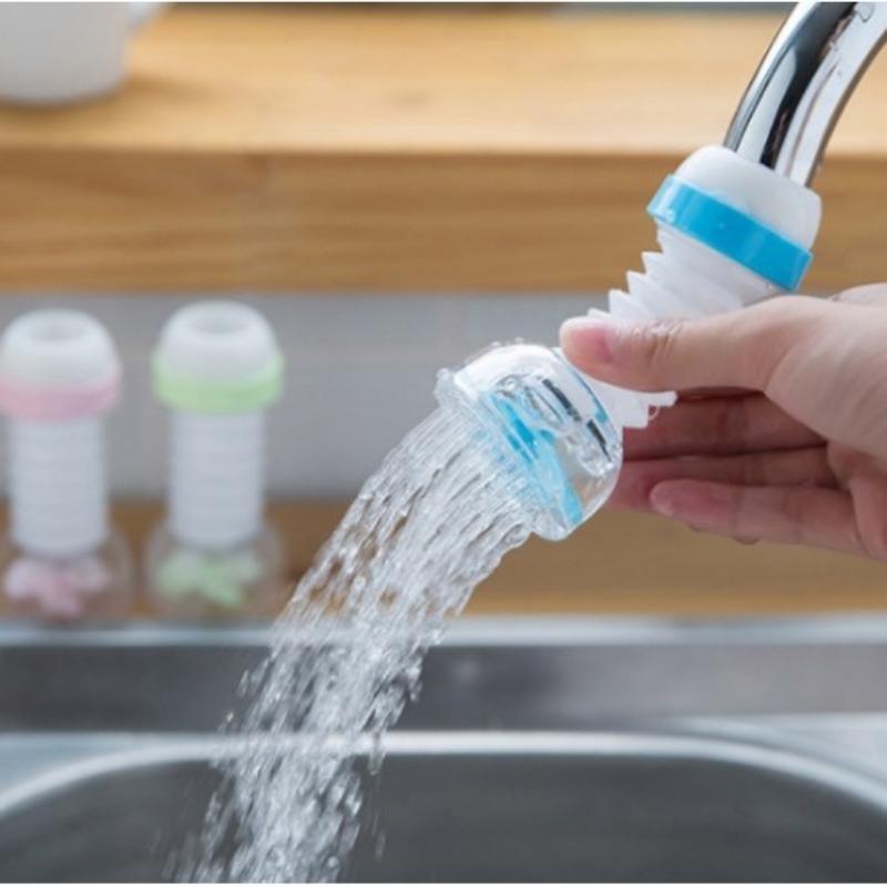 1 Pcs 360 Degree Adjustable Kitchen Water Tap Extension Shower Water Tap Bathroom Faucet Extender Home Kitchen Accessories