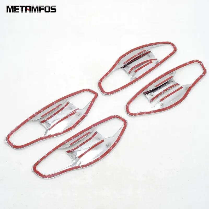 For Hyundai Santa Fe IX45 2013-2016 2017 Chrome Side Door Handle Bowl Cover Trim Protection Cap Exterior Accessories Car Styling