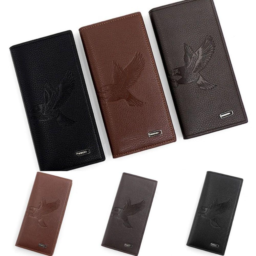 

with Zipper Men s Long Wallet Waterproof Male Coin Pocket Portable 3 Fold Wallet Daily Use