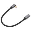4K 100W PD 5A Right Angle Bend 90 Degree Gen 2 USB3.2 Type C Male to Female Extension Cord