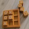 Wooden Tic-Tac-Toe XO Game, Children's Educational Two-Player Board Game for Focus and Logical Thinking Training, Parent-Child Interactive Toy