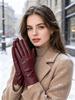 Fashion Women's Gloves Color Sheepskin Winter Warm Thin Touch Screen Gloves High Quality