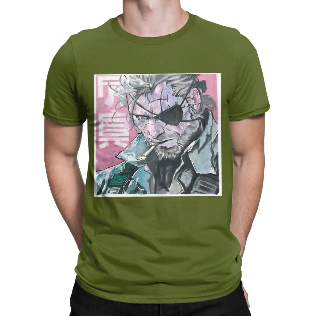metalgear Funny Graphic 100 Cotton TShirt Metal Gear Solid Tops Tees For Unisex
