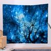 Blue Dream Forest Wall Hanging Bedroom Wall Fabric Living Room Decoration Fabric Background Cloth Hanging Cloth Wall Carpet