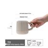 Shangqi Retro Bone China Mug Set with Coasters