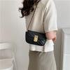 Fashionable Summer 2023 Pu Leather Square Flap Bag Stylish Chain Shoulder Bag