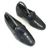 Bally Of Switzerland Leather Loafers Moccasin Size 6.5E 24.5-25.0cm Black Swiss Made Business Dress Shoes(USED)
