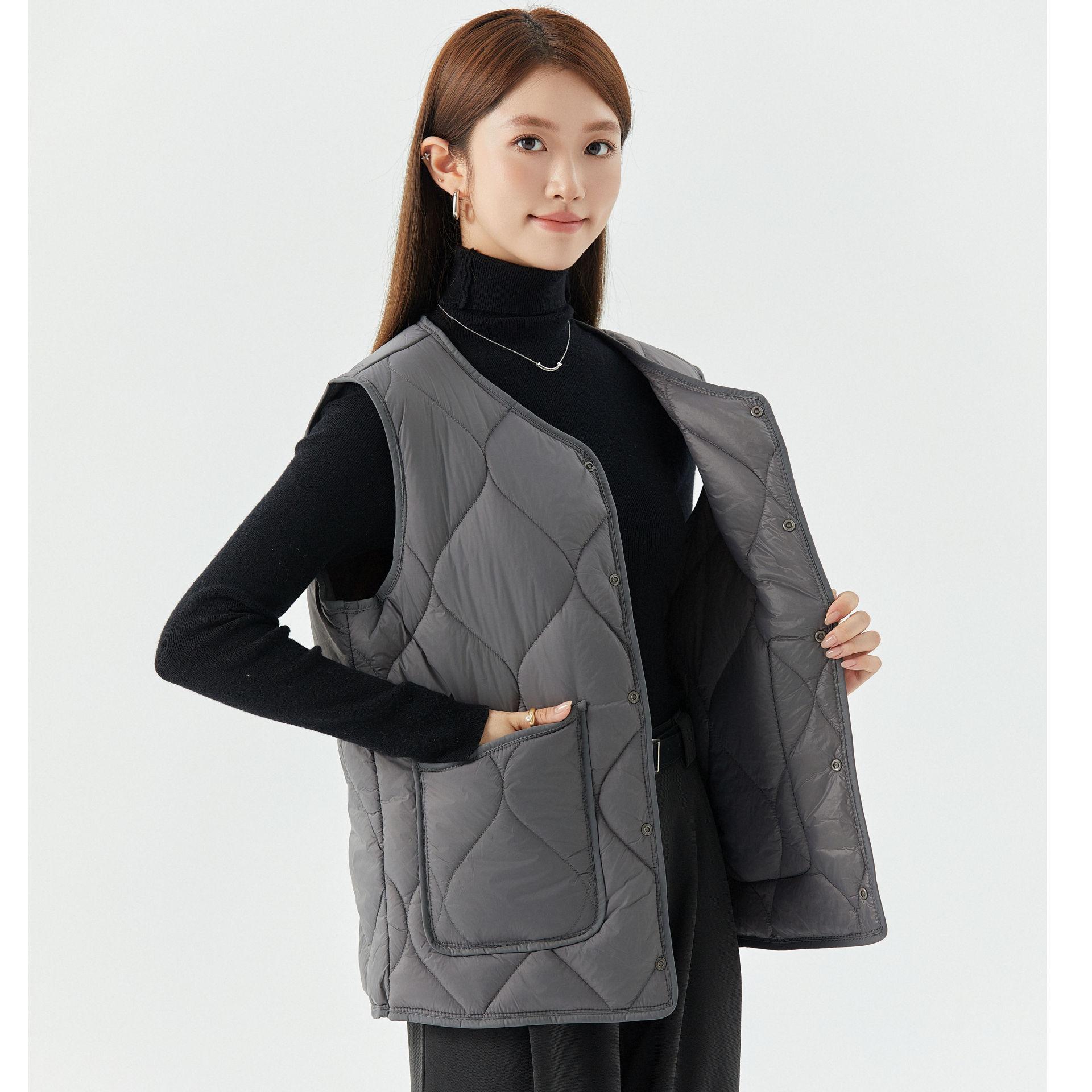 

Женский утеплитель с утолщенной и мягкой внутренней частью плеч, женские пуговицы из овечьей шерсти, повседневная верхняя одежда, хлопковый жилет, модный и теплый 5XL