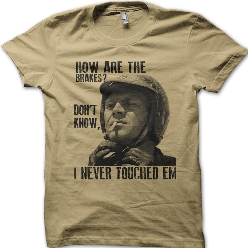 The Great Escape Biker Motorcycle How are the Brakes Cafe Racer t-shirt 9104 S разноцветный