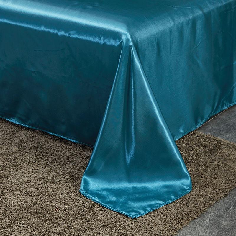 High End Satin Sheets, Soft And Comfortable Solid Color Sheets, Luxurious Single And Twin Bed Sheets