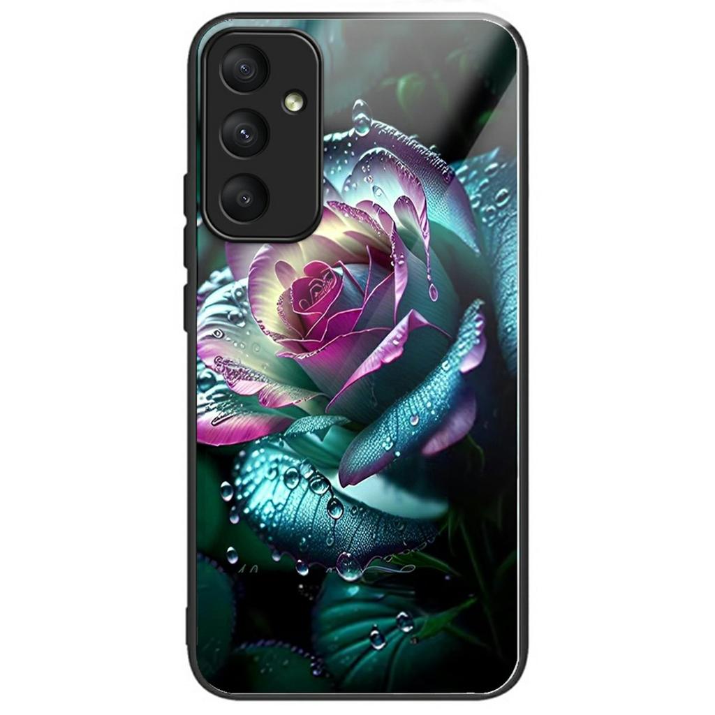 For Samsung Galaxy A36 5G Case Tempered Glass TPU Drop-Proof Pattern Printing Phone Cover