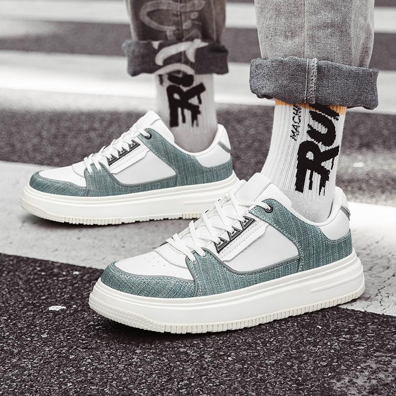Men's board shoes new thick-soled heightening men's board shoes soft-soled breathable casual sports shoes cloth