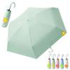 Sammenfoldelig parasol med UV komplet solvarme reflekterende kølende solskoldning hedeslag regntid UV sød super bærbar Ultralet 100% beskyttelse,
