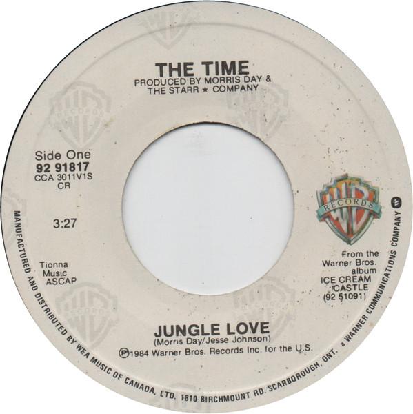 

7inch Record TIME - Jungle Love 9291817 Warner Bros. Re 1984 Canada Dance & Electronica Used