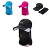 Spring Summer Removable Neck Protection Sunscreen Baseball Cap Women Adjustable Brim Casual Duck Tongue Cap Men Wholesale Factory