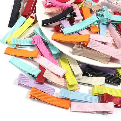 10pcs/Bag Multicolor Cloth Wrapped The Metal Duckbill Hair Clip For Jewelry Making Hairpins DIY Hairpins Base Decorations