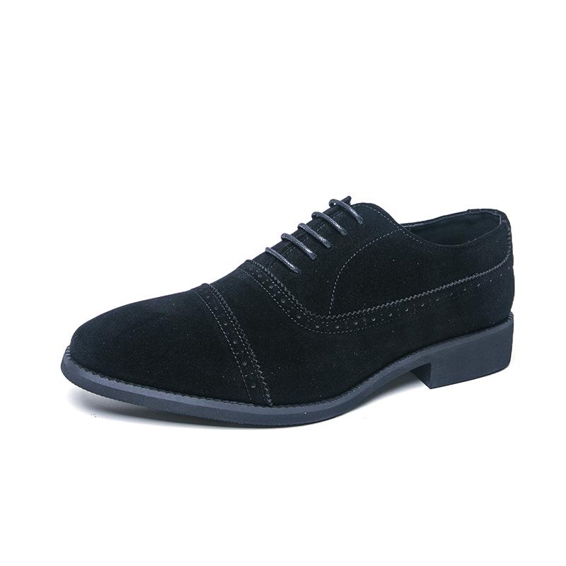 Men s Cross-Border Large Size Matte Leather Pointed Toe Formal Loafers 44