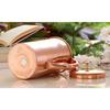 Plain Shine Design Copper Jug Pitcher with Brass Knob, Storage & Serving Water, Yoga Ayurveda Healing, Volume- 2000 ML
